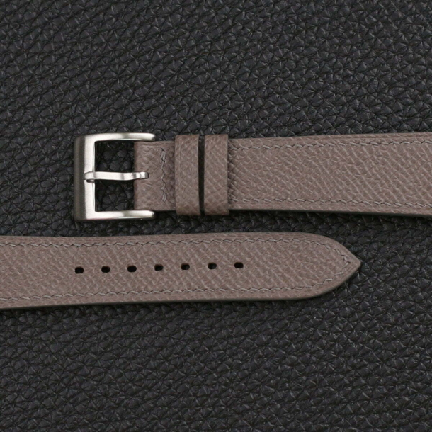Graphite Grey Epsom Leather Watch Strap - Image 3