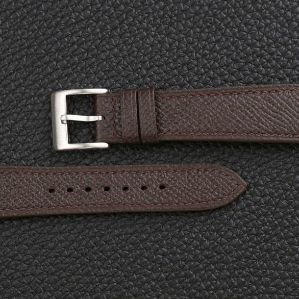 Dark Brown Epsom Leather Watch Strap - Image 3