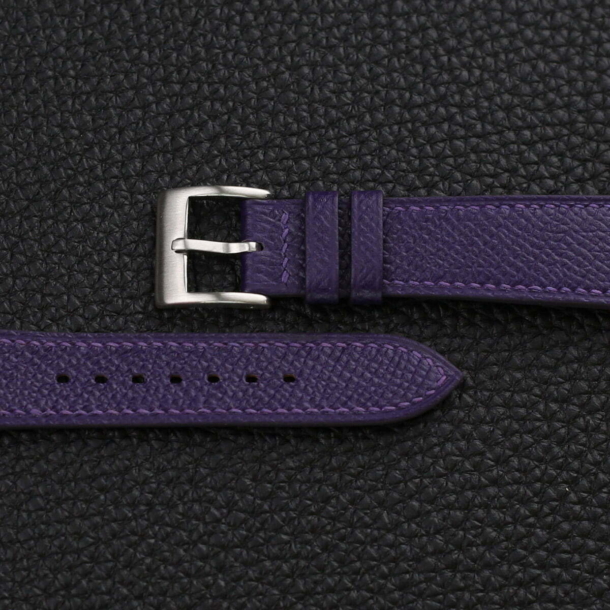 Purple Epsom Leather Watch Strap - Image 3