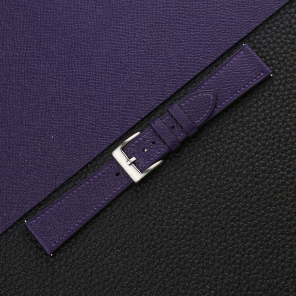 Purple Epsom Leather Watch Strap - Image 4