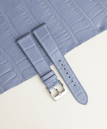 Light Water Alligator Leather Watch Strap