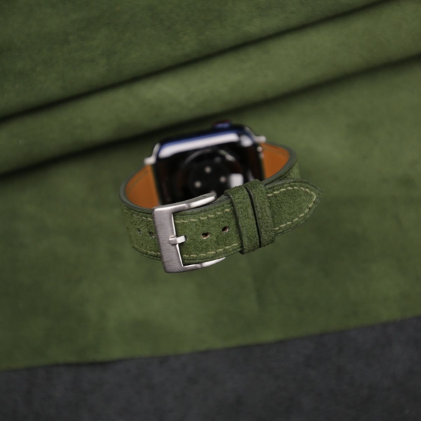 Forest Suede Leather Apple Watch Band - Image 2