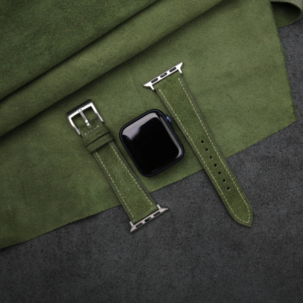 Forest Suede Leather Apple Watch Band - Image 3