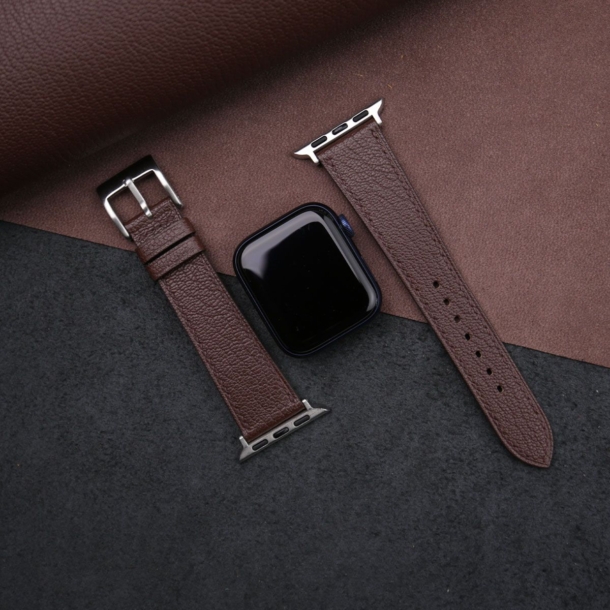 Brown Alran Chevre Sully Leather Apple Watch Band - Image 3