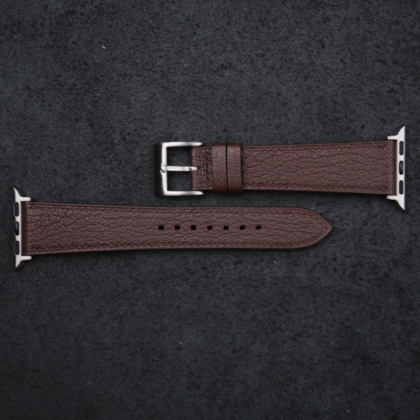 Brown Alran Chevre Sully Leather Apple Watch Band - Image 4