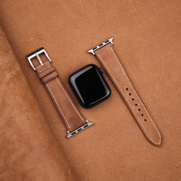 Brown Maya Leather Apple Watch Band - Image 3