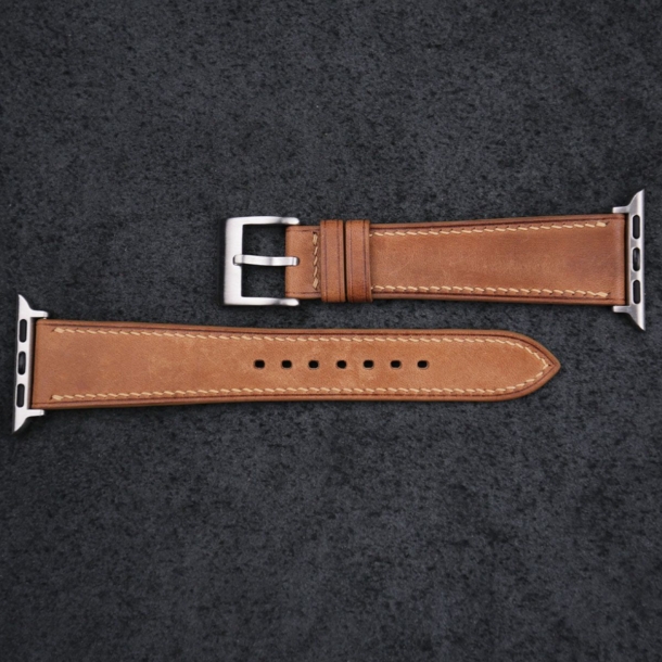 Brown Maya Leather Apple Watch Band - Image 4