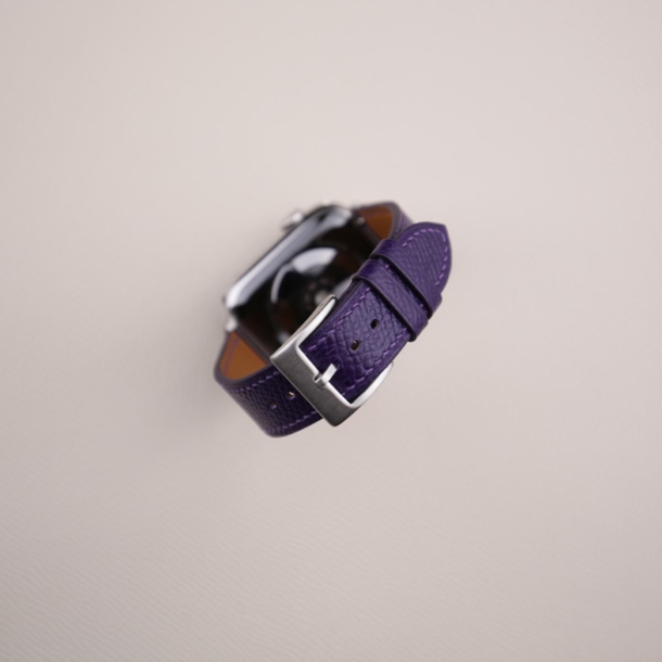 Purple Epsom Calf Leather Apple Watch Band - Image 2