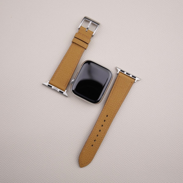 Golden Epsom Calf Leather Apple Watch Band - Image 3