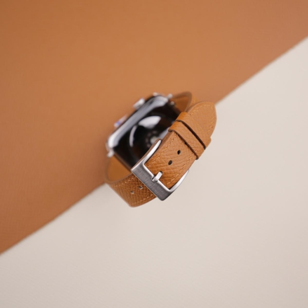 Brown Epsom Calf Leather Apple Watch Band - Image 2