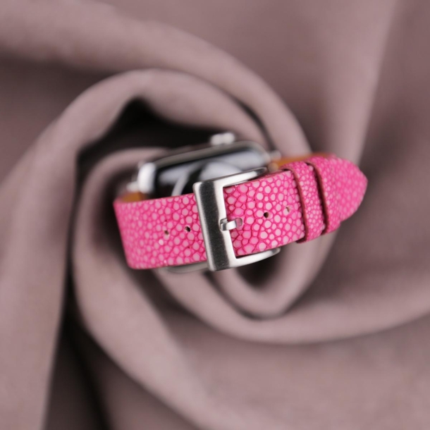Pink Stingray Leather Apple Watch Band - Image 2