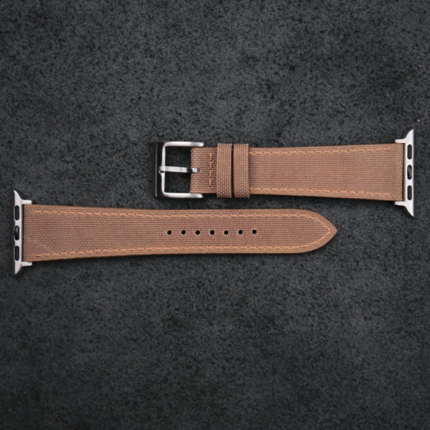 Brown Canvas Apple Watch Band - Image 4