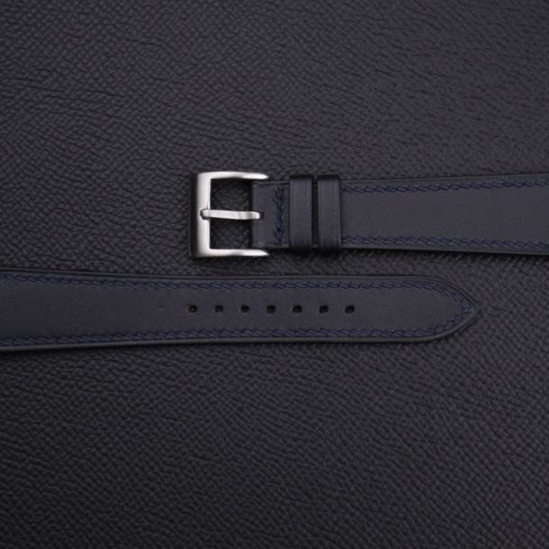 Box Calf Midnight Leather Watch Strap - Image 2
