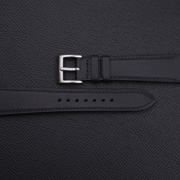 Box Calf Black Leather Watch Strap - Image 2