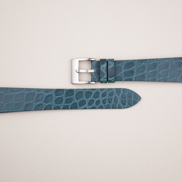 Vintage aqua green alligator