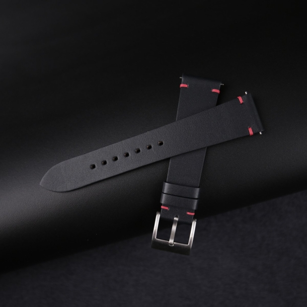Vintage Box Calf Navy Leather Watch Strap