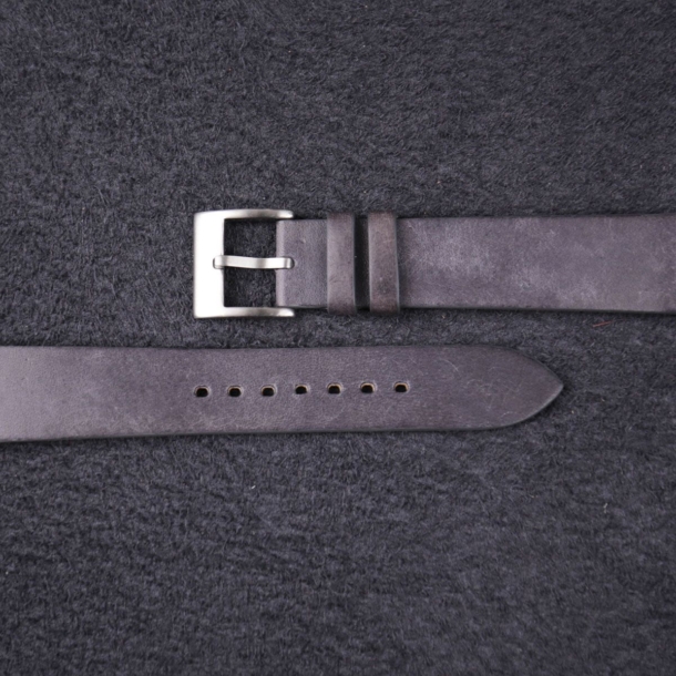 Vintage Purple Maya Vegetable Tanned Calfskin Leather Slim Watch Strap