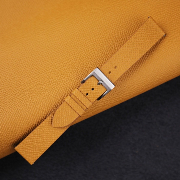 Vintage Sesame Epsom Leather Slim Watch Strap