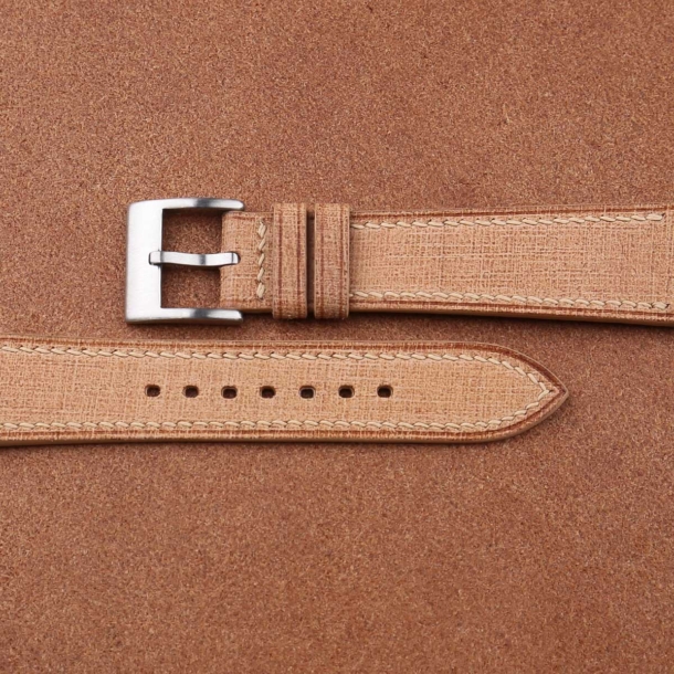 Beige Babele Leather Watch Strap