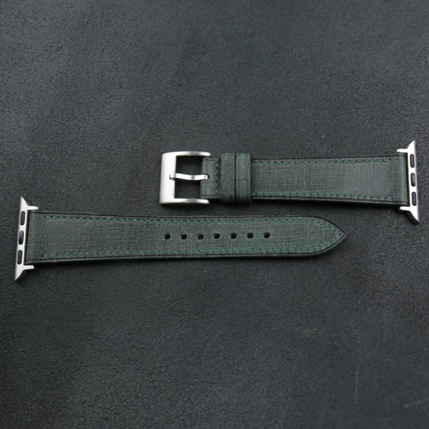 Green Babele Leather Apple Watch Band