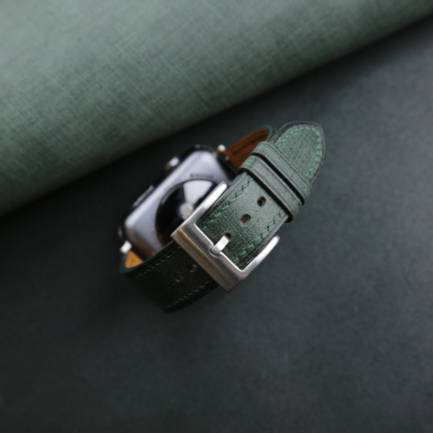 Green Babele Leather Apple Watch Band