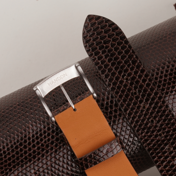 Vintage Brown Lizard Leather Watch Strap