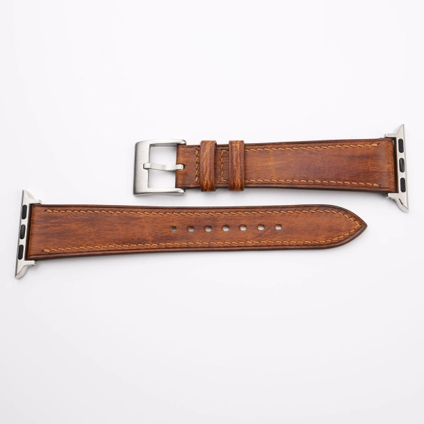 Patina Golden Vachetta Leather Apple Watch Band