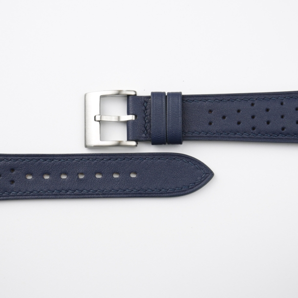 Rally Navy Swift Leather Watch Strap