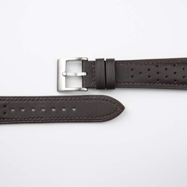 Rally Dark Brown Swift Leather Watch Strap