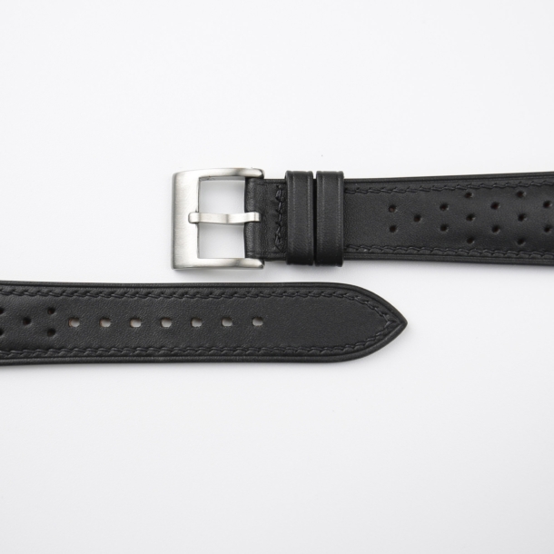Rally Black Swift Leather Watch Strap 2 Rally Black Swift Leather Watch Strap