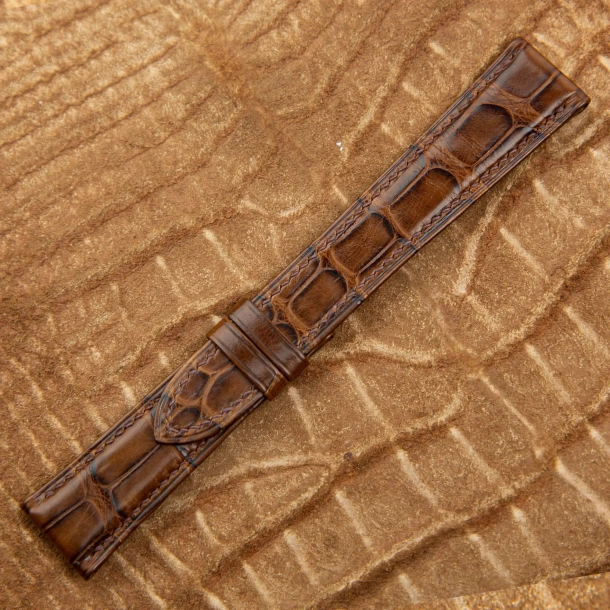 Chestnuts Alligator Leather Alligator Lining Watch Strap