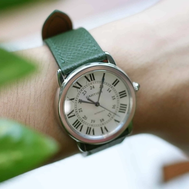 Forest Epsom Leather Watch Strap - Image 5