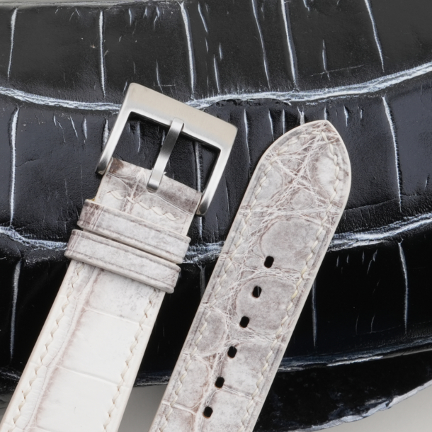 Himalayan Alligator Leather Bund Strap 4 Himalayan Alligator Leather Watch Strap - Bund Strap