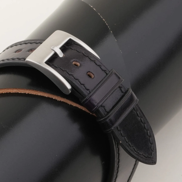 Black Shell Cordovan Fixed Bars Strap