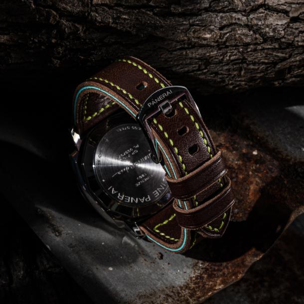 Hickory Brown Vachetta Veg Leather Strap for PAM Watches