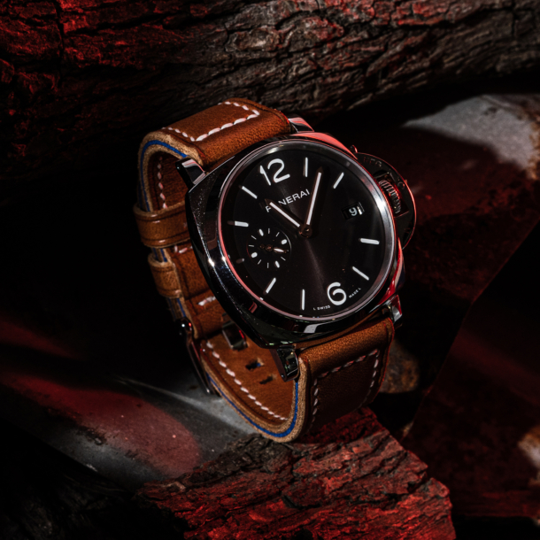Golden Monster Vachetta Veg Leather Strap for PAM Watches