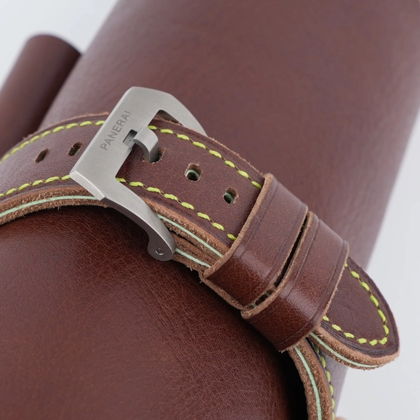 Hickory Brown Vachetta Veg Leather Strap for PAM Watches