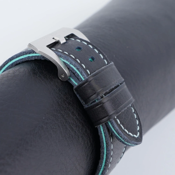 Nightmare Blue Vachetta Veg Leather Strap for PAM Watches
