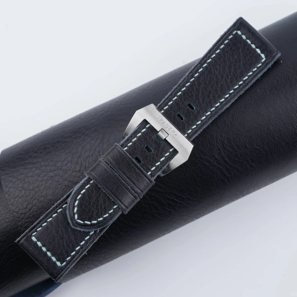 Nightmare Blue Vachetta Veg Leather Strap for PAM Watches