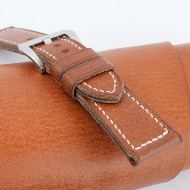 Golden Vachetta Veg Leather Strap for PAM Watch