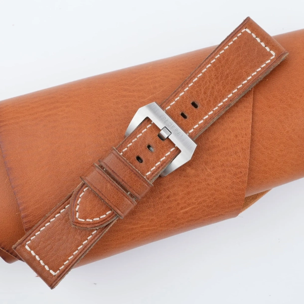 Golden Vachetta Veg Leather Strap for PAM Watch