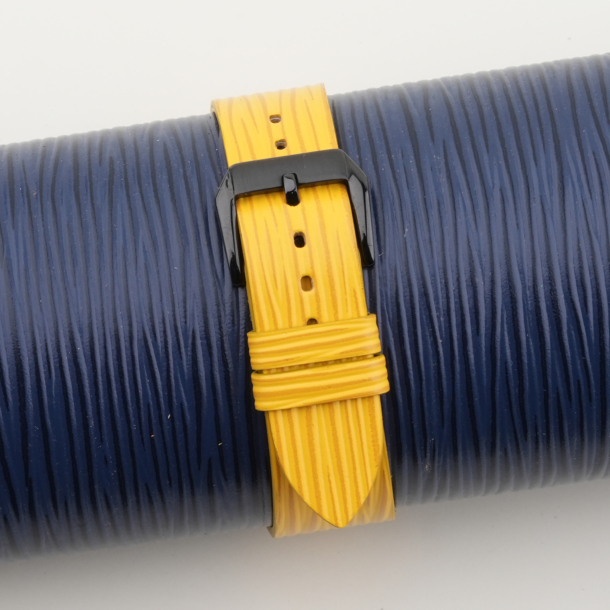 Yellow Calfskin Leather Samsung Watch Band