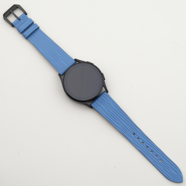 Light Blue Calfskin Leather Samsung Watch Band