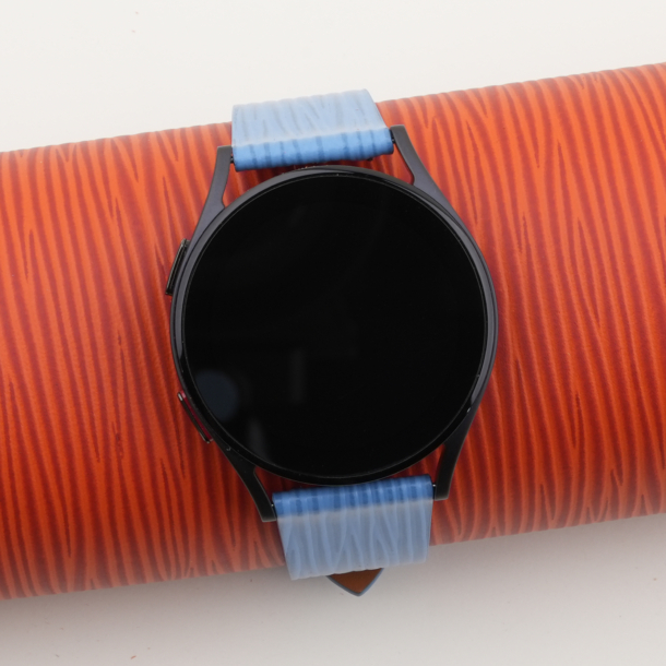 Light Blue Calfskin Leather Samsung Watch Band
