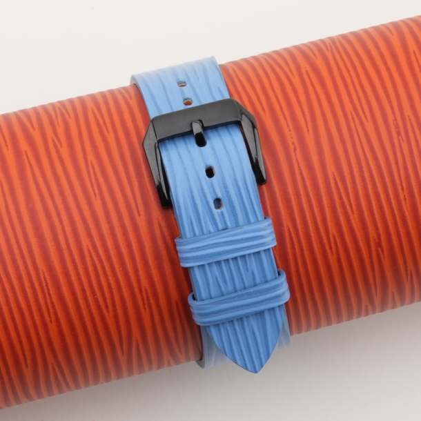 Light Blue Calfskin Leather Samsung Watch Band
