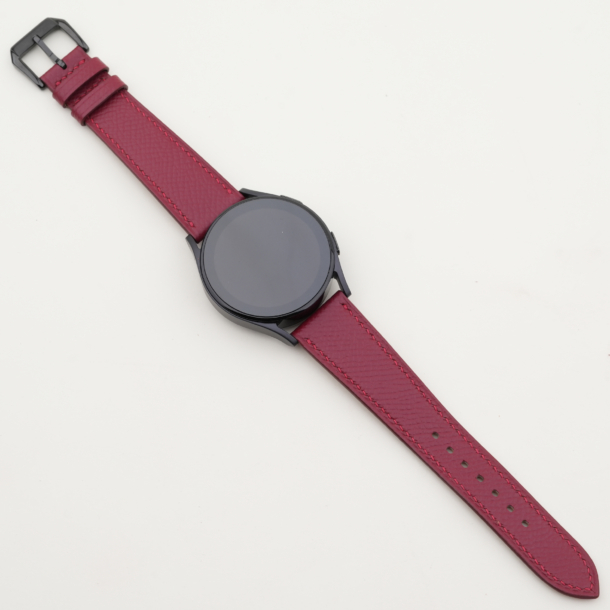 Red Epsom Leather Samsung Watch Band