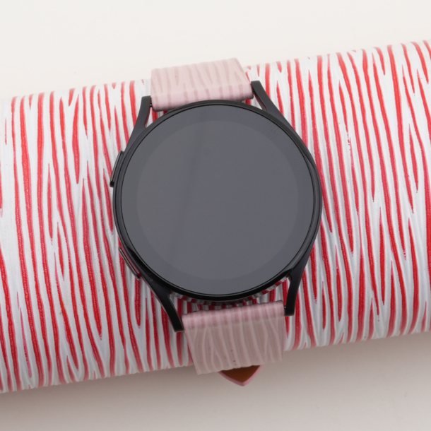 Light Pink Calfskin Leather Samsung Watch Band