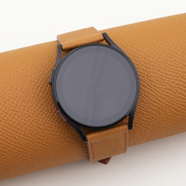 Golden Epsom Leather Samsung Watch Band