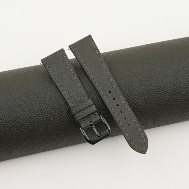 Olive Epsom Leather Samsung Watch Band
