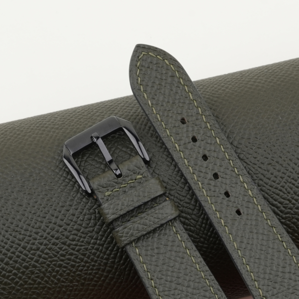 Olive Epsom Leather Samsung Watch Band